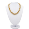 Los collares de la joyería de la moda del oro tuercen la joyería superficial lisa del diseño