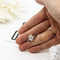 Joyería de encargo de los anillos del Zircon de los anillos de bodas de la moda de la resina 24k para los hombres