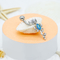 Forma dominante de acero inoxidable de Opal Gem Body Piercing Jewelry 14ga 316 azules