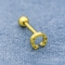 La hoja de perforación de la joyería del oído del oro de la electroforesis forma los pendientes del perno prisionero de la hélice