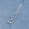 pendientes de acero quirúrgicos de perforación del puño del cartílago de la joyería del oído de cadena de plata 16G