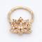 El oro de acero inoxidable de la flor del cobre de la joyería de la perforación de la nariz 316 plateó el anillo del septo 16g