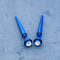 Oído de acrílico azul que estira el falso indicador 6m m de Crystal Gems Spiral Stretchers 2 del claro de la forma cónica