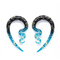 septo de cristal 12m m espiral Ring Earrings Extender de Pincher de Pyrex de las formas cónicas del oído de 8m m