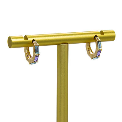 Aro de acero inoxidable Diamond Stud Cartilage Earring White Opal Stud Earrings