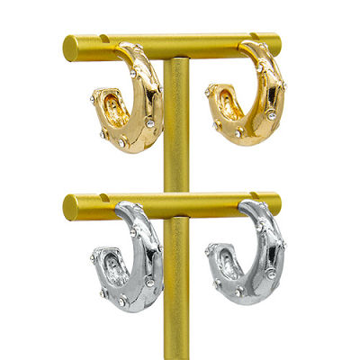 Pendientes de perforación del cartílago del oro del pendiente 16g del Barbell del oro de la hélice