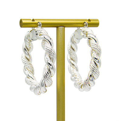 aro de plata del pendiente de la perforación del oro de Diamond Cartilage Earring Flat Back del oro 14k